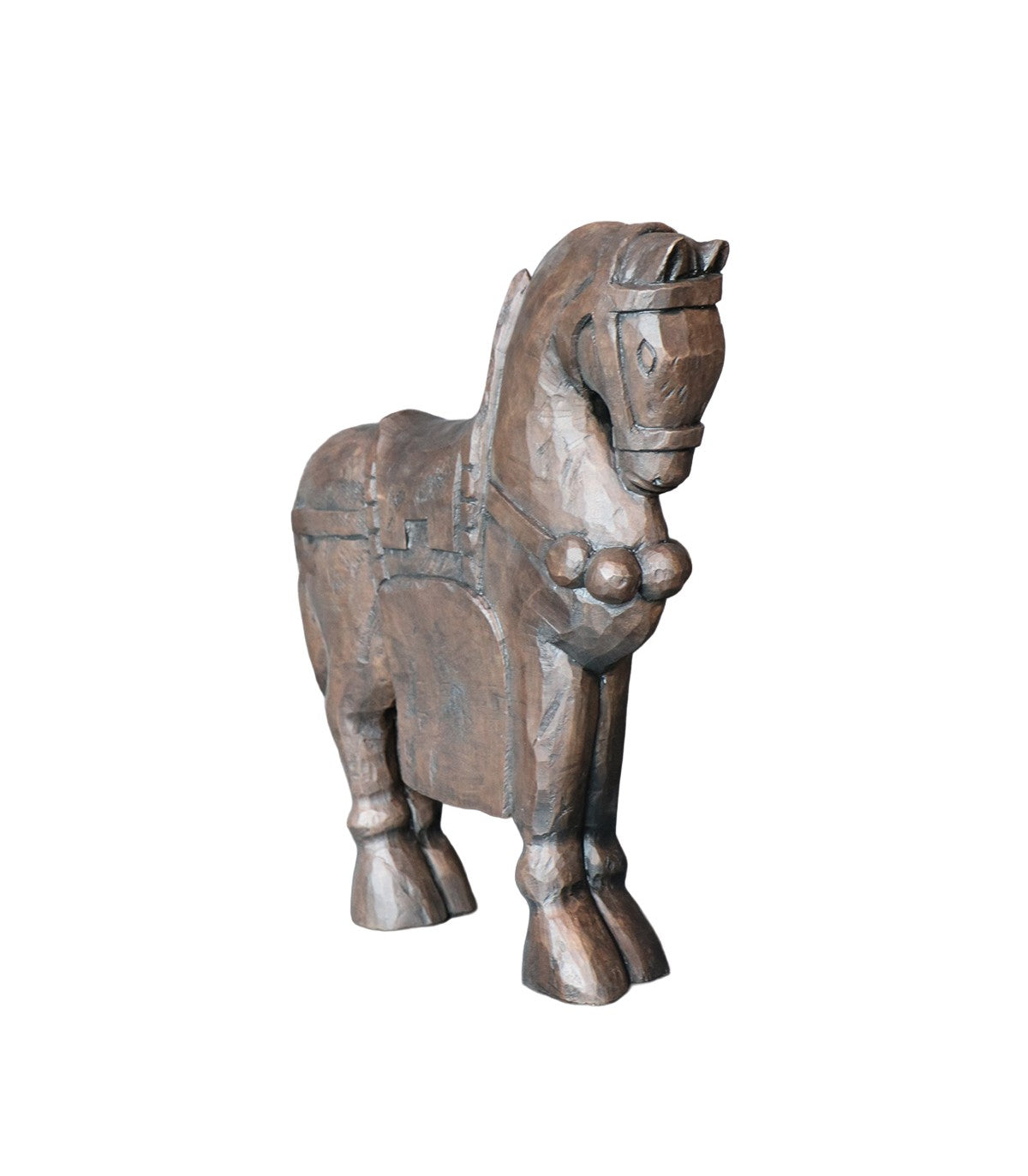 ADORNO CABALLO ANDALUCÍA POLIRESINA CAFÉ