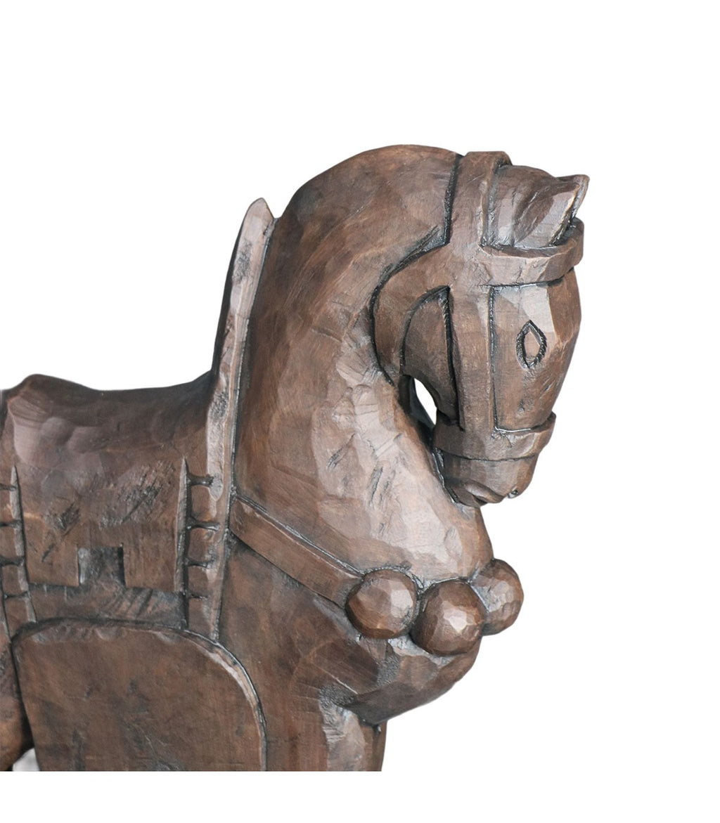 ADORNO CABALLO ANDALUCÍA POLIRESINA CAFÉ
