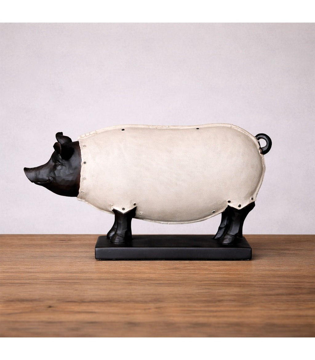 ADORNO CERDO PINKY POLIRESINA BLANCO