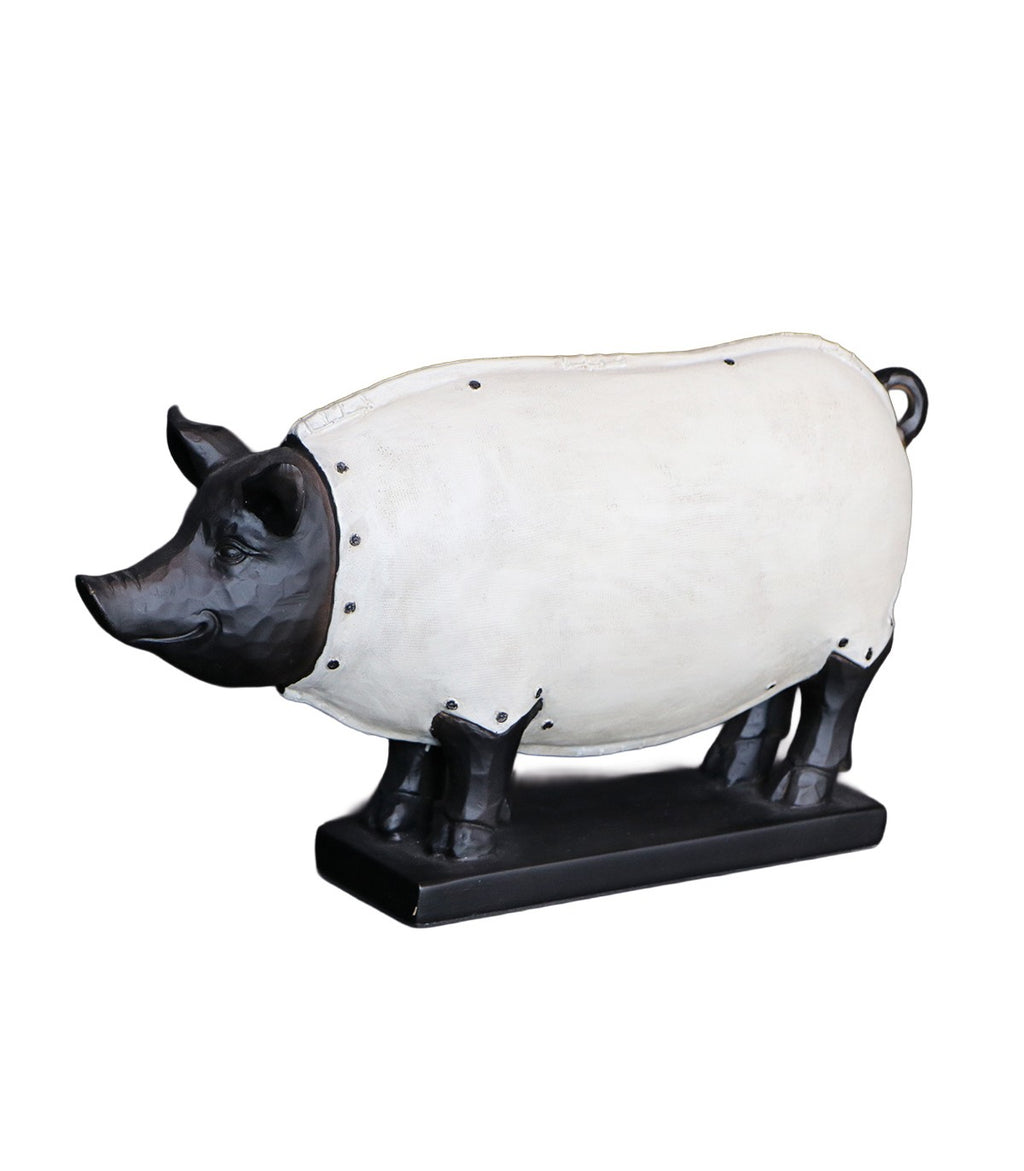 ADORNO CERDO PINKY POLIRESINA BLANCO