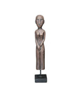 ADORNO FIGURA MUJER CON PEDESTAL NEGRO