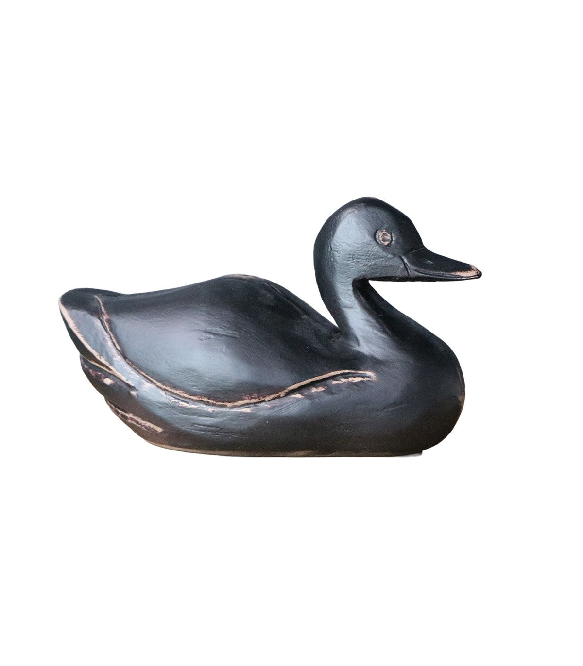 ADORNO PATO MANDARÍN POLIRESINA COGNAC