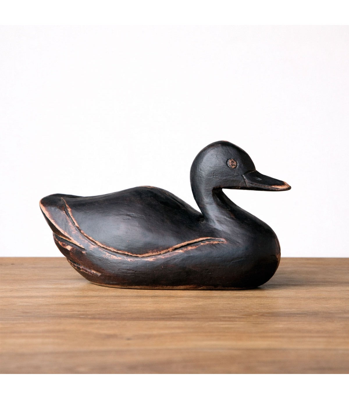 ADORNO PATO MANDARÍN POLIRESINA COGNAC