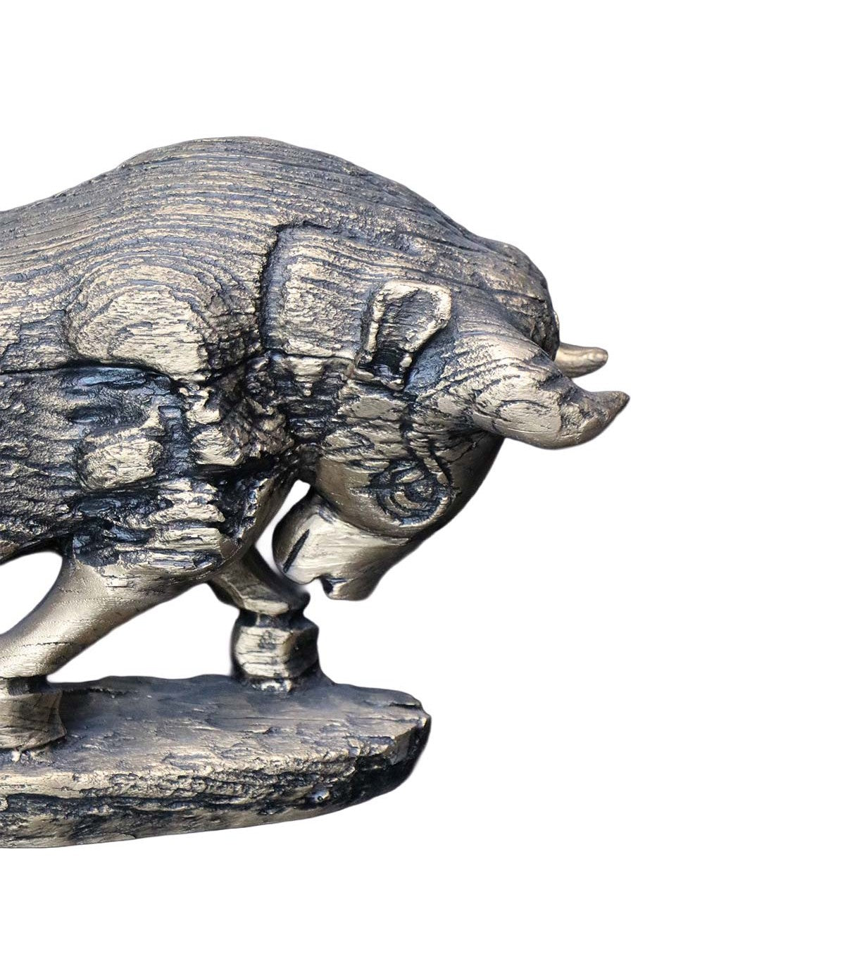 TORO DECORATIVO BULL POLIRESINA CAFÉ