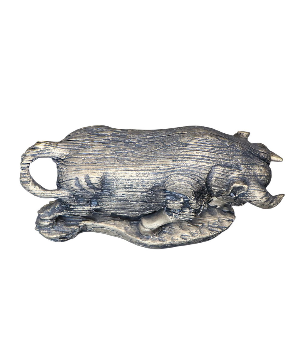 TORO DECORATIVO BULL POLIRESINA CAFÉ