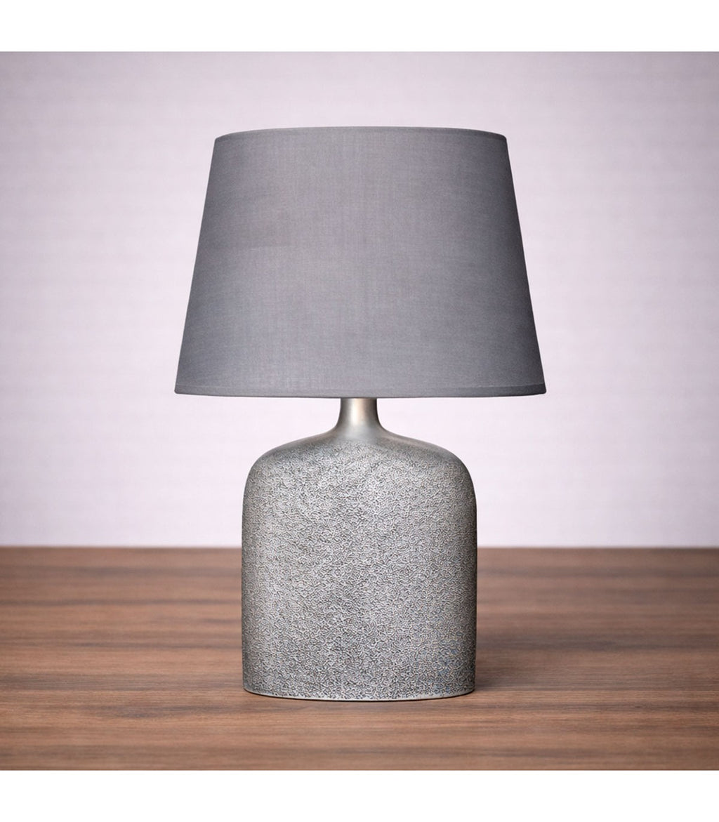 LÁMPARA RUDY POLIRESINA GRIS