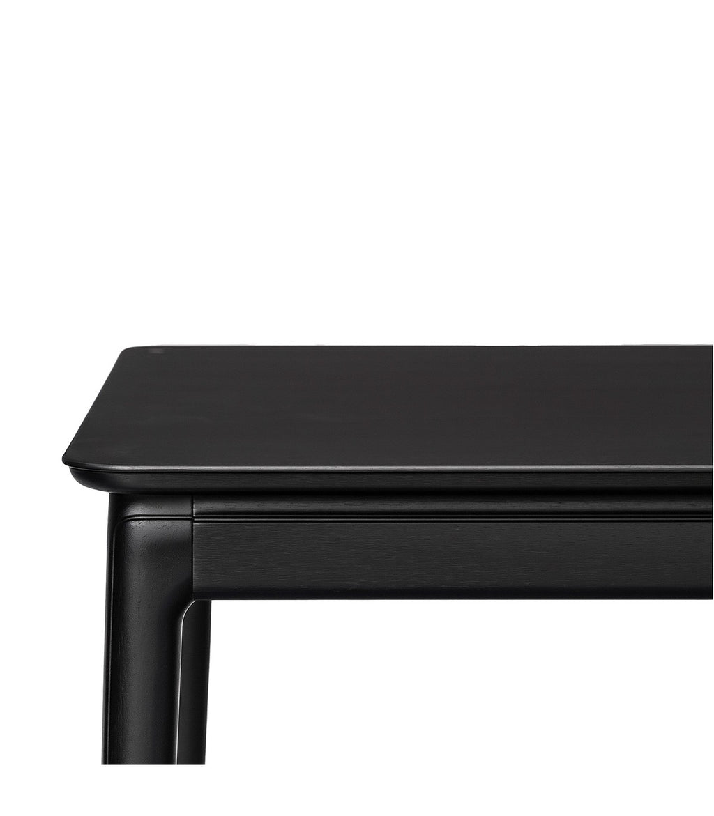 Mesa Comedor Carla Vidrio y Madera Negro
