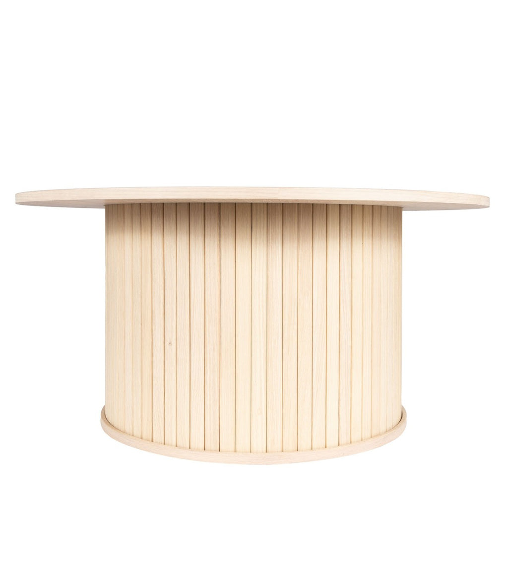Mesa de centro Oslo de Roble Americano Blanco Albayalde