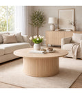Mesa de centro Oslo de Roble Americano Blanco Albayalde