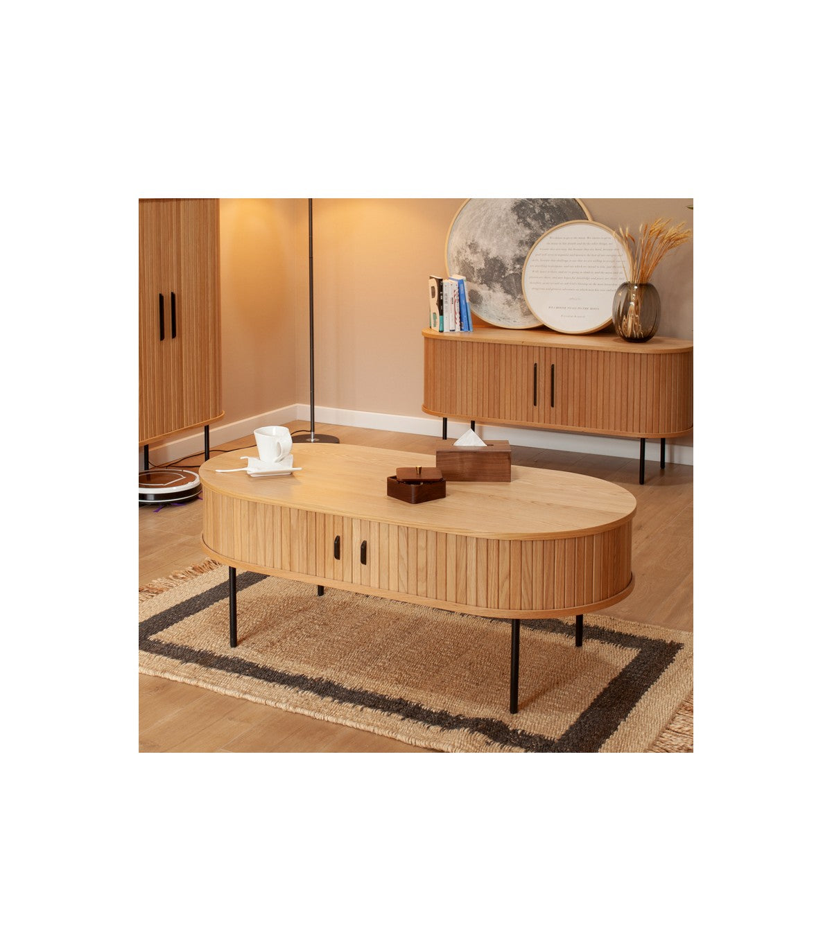 Mesa de Centro Oslo de Roble Americano Natural