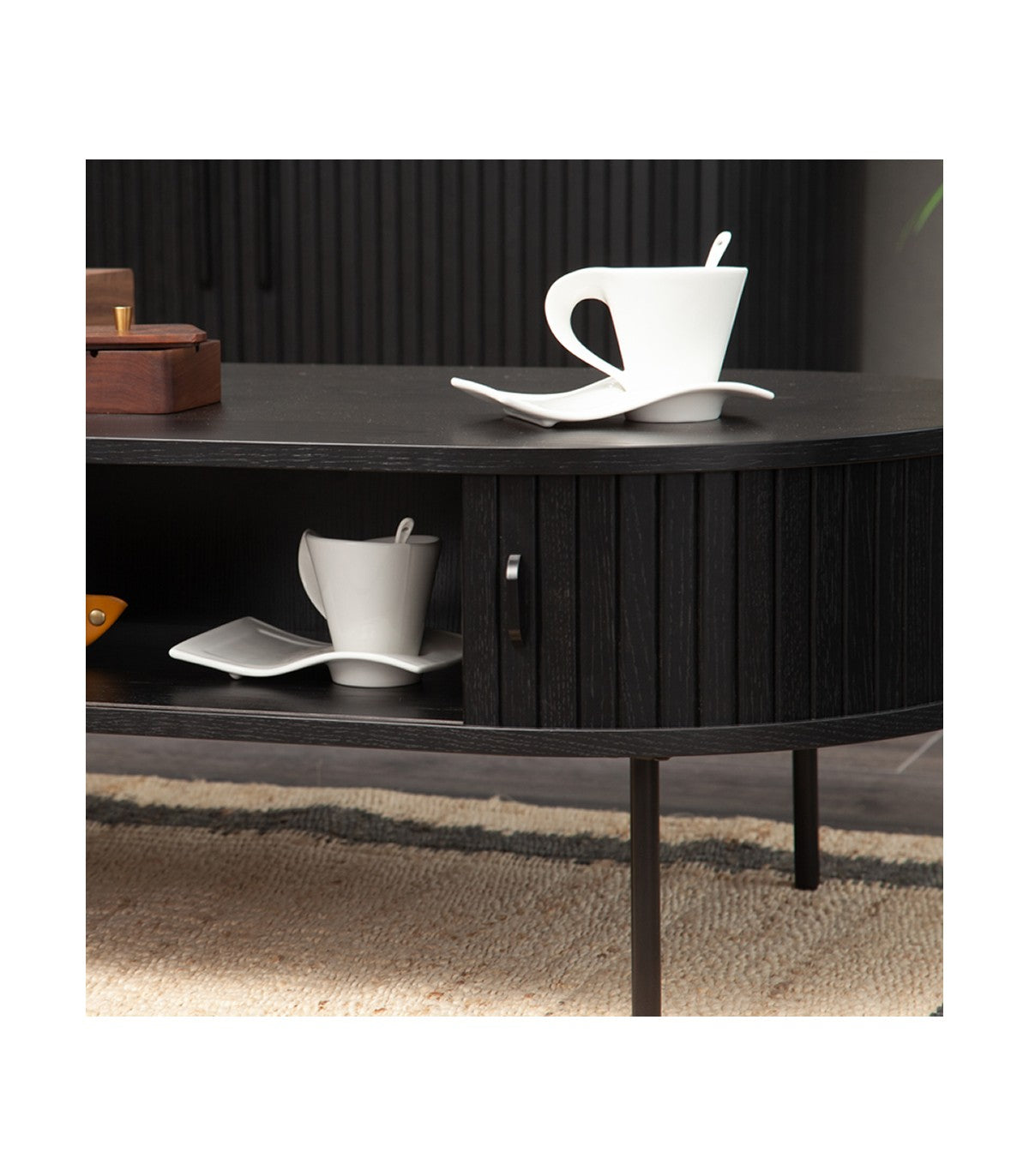 Mesa de Centro Oslo de Roble Americano Negro