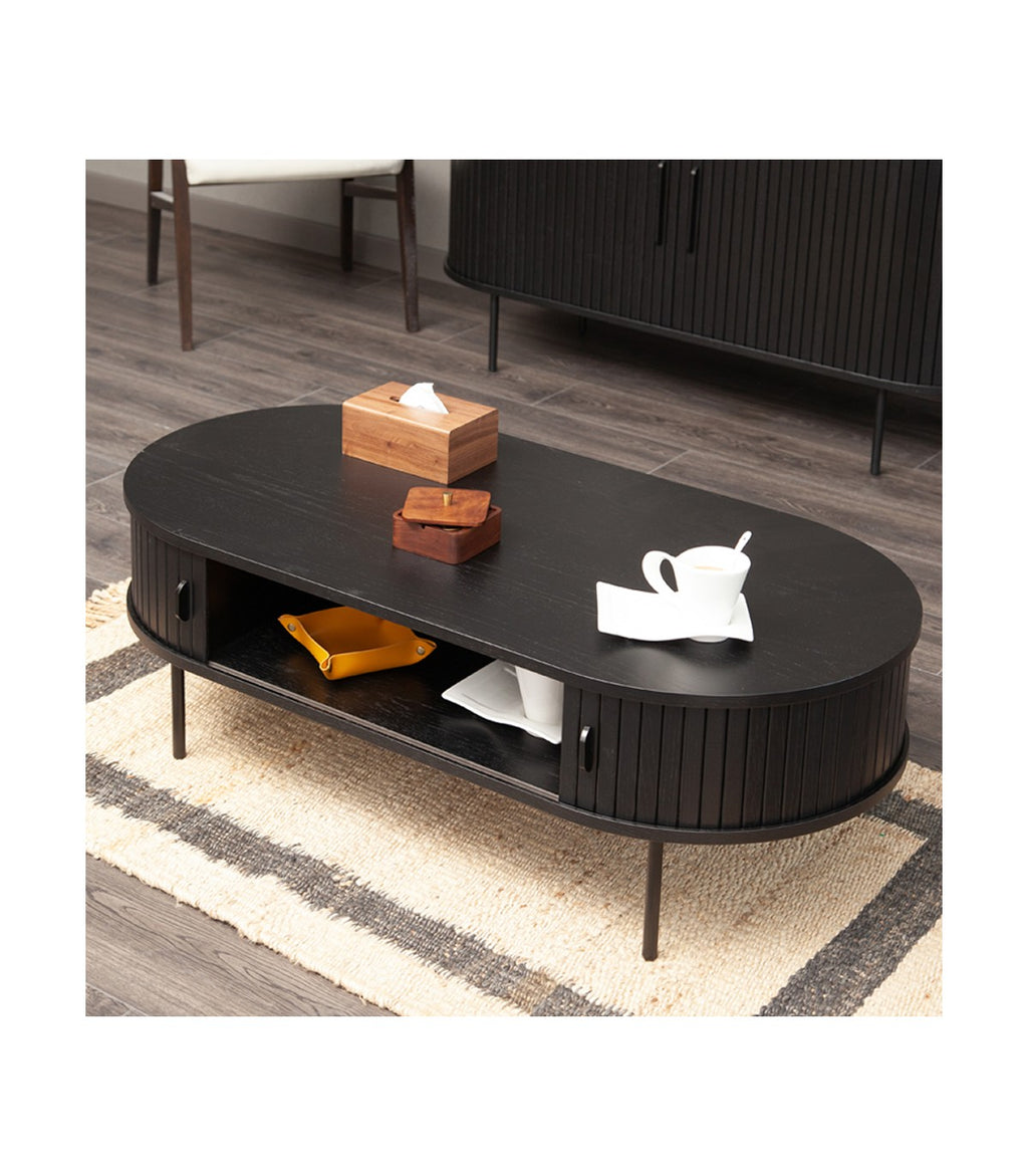 Mesa de Centro Oslo de Roble Americano Negro