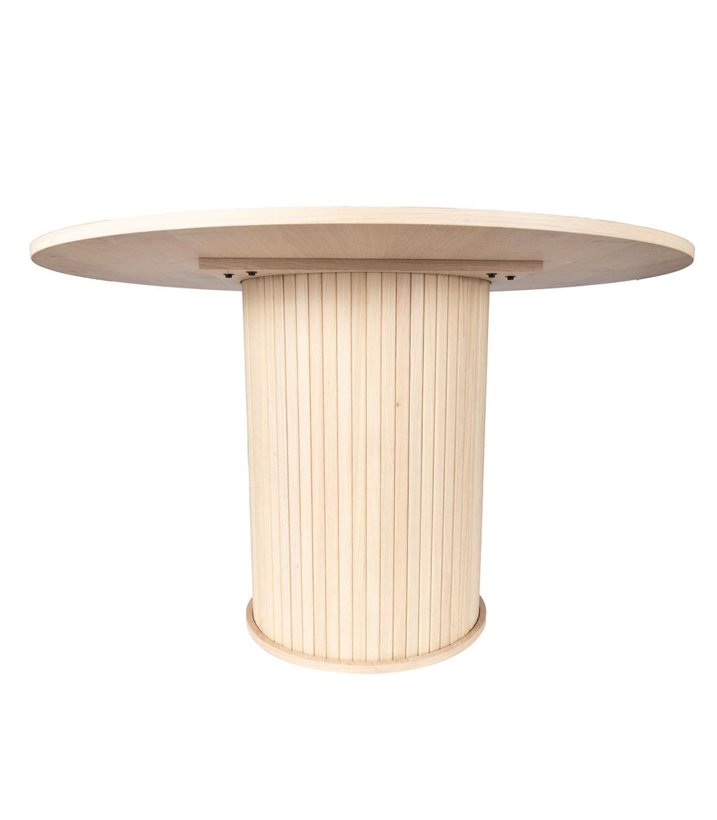 Mesa de comedor Oslo de madera de Roble Blanco Albayalde