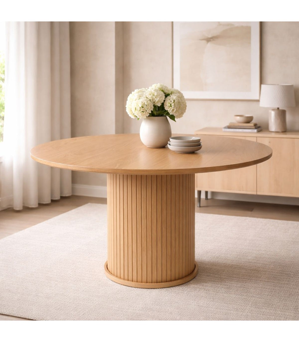 Mesa de comedor Oslo de madera de Roble Natural