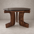 Mesa de Centro Brunswick Albizia y Mármol 60x60 cm
