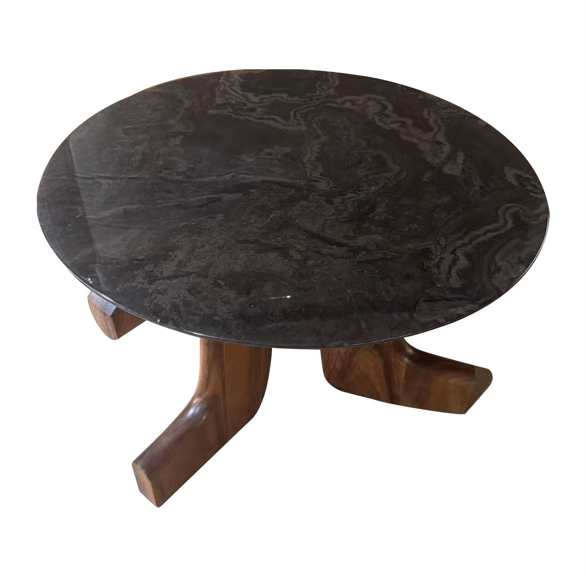 Mesa de Centro Brunswick Albizia y Mármol 60x60 cm