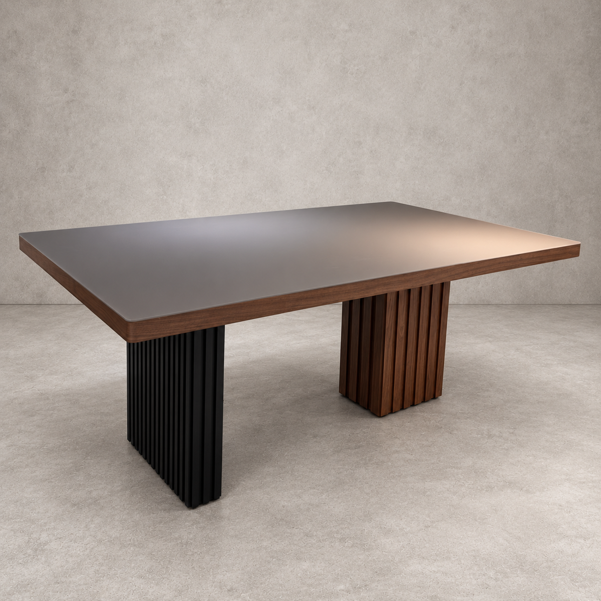 Mesa de Comedor Geo Enchapada en Madera 180x100 cm