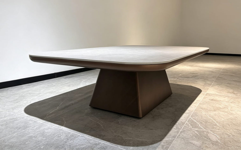 Mesa de Centro Stone Madera y Piedra Sinterizada 120x80 cm