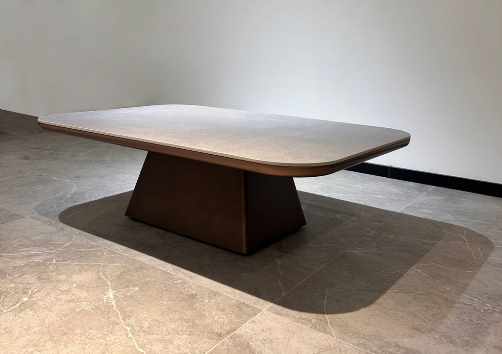 Mesa de Centro Stone Madera y Piedra Sinterizada 120x80 cm