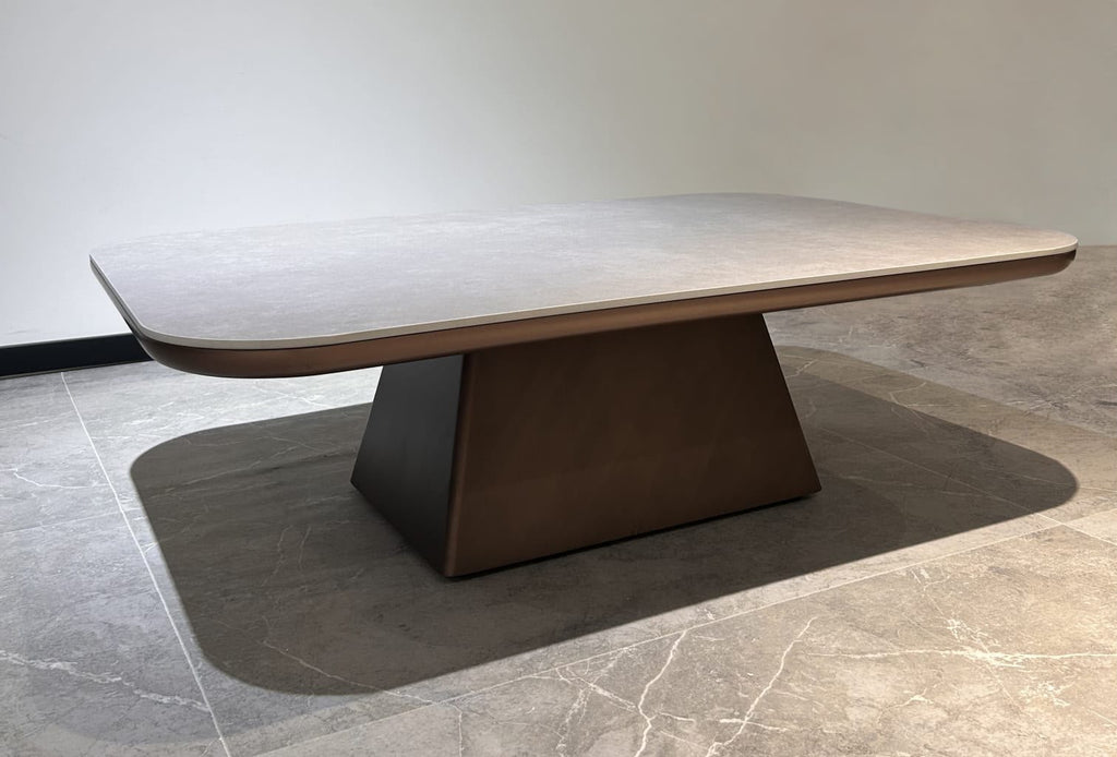 Mesa de Centro Stone Madera y Piedra Sinterizada 120x80 cm