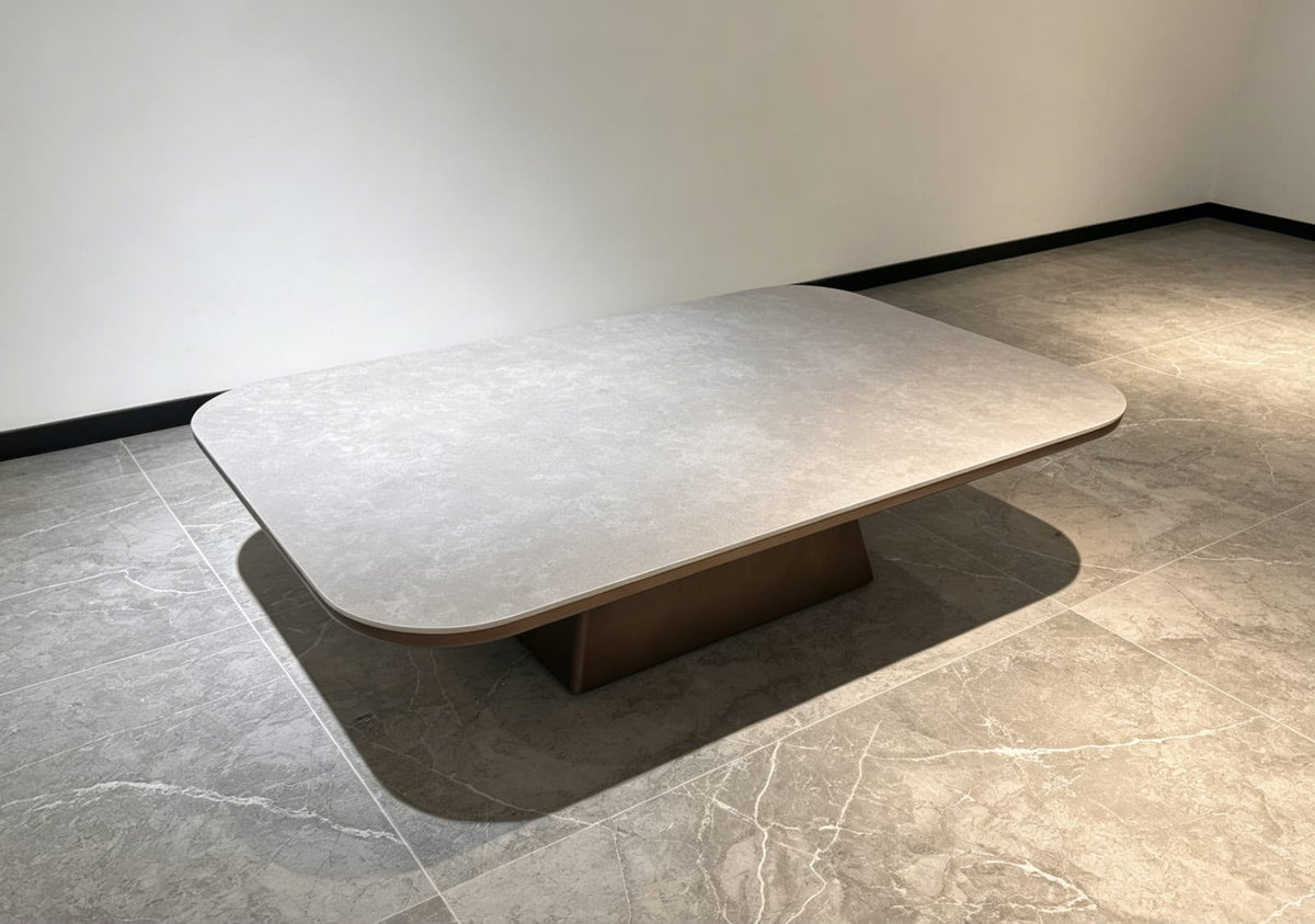 Mesa de Centro Stone Madera y Piedra Sinterizada 120x80 cm