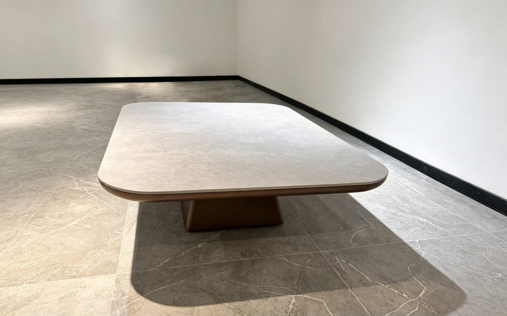 Mesa de Centro Stone Madera y Piedra Sinterizada 120x80 cm