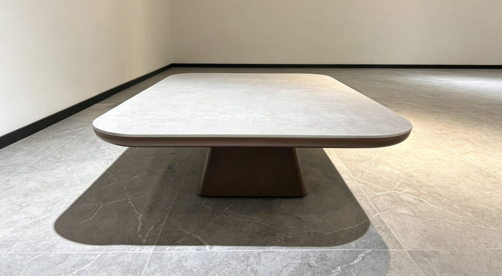 Mesa de Centro Stone Madera y Piedra Sinterizada 120x80 cm