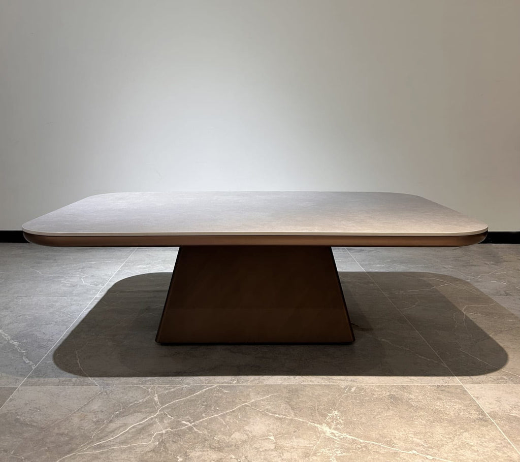 Mesa de Centro Stone Madera y Piedra Sinterizada 120x80 cm