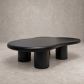 Mesa de Centro Cloud Madera Negra 120x85 cm