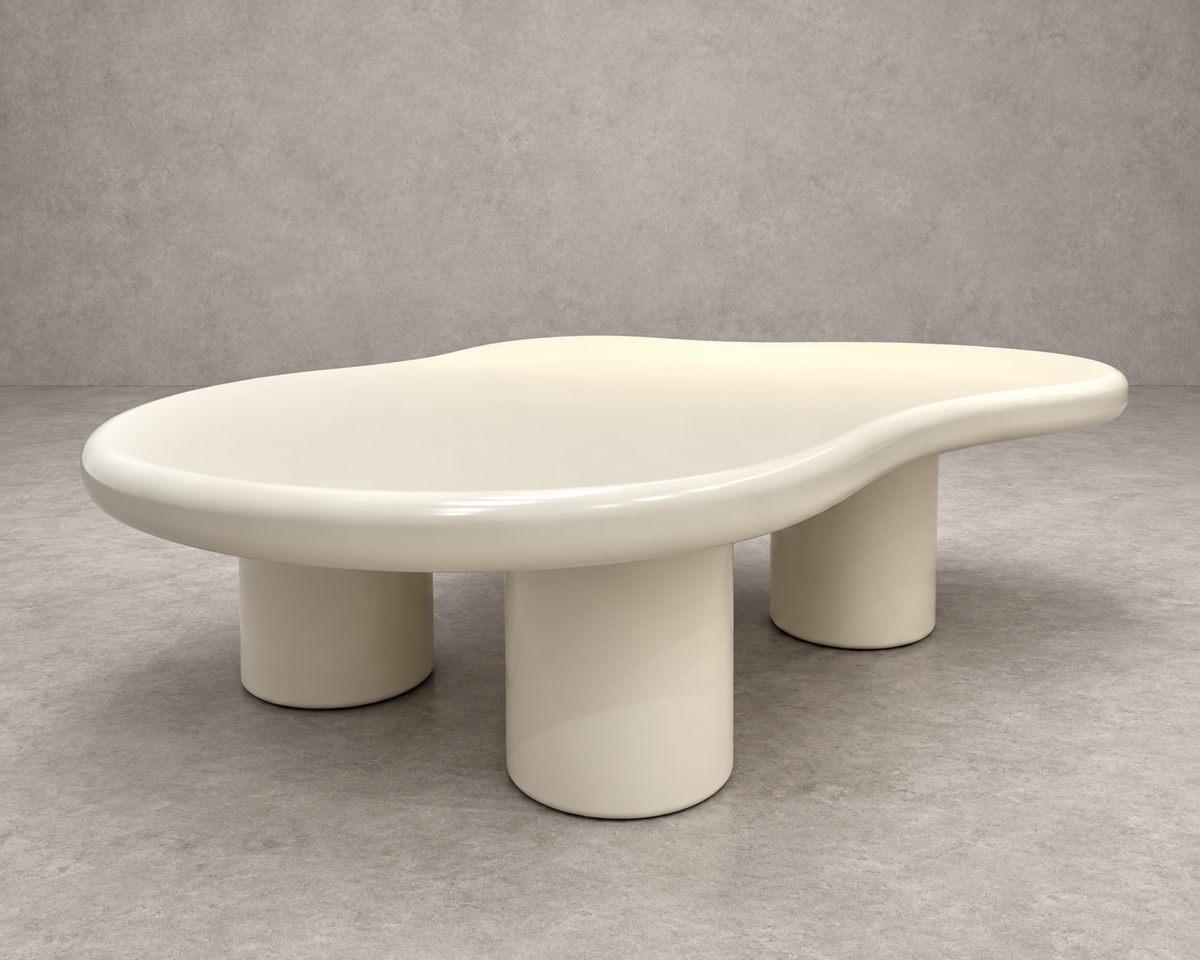 Mesa de Centro Cloud Madera Beige 120x85 cm