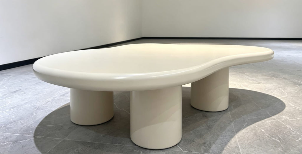 Mesa de Centro Cloud Madera Beige 120x85 cm