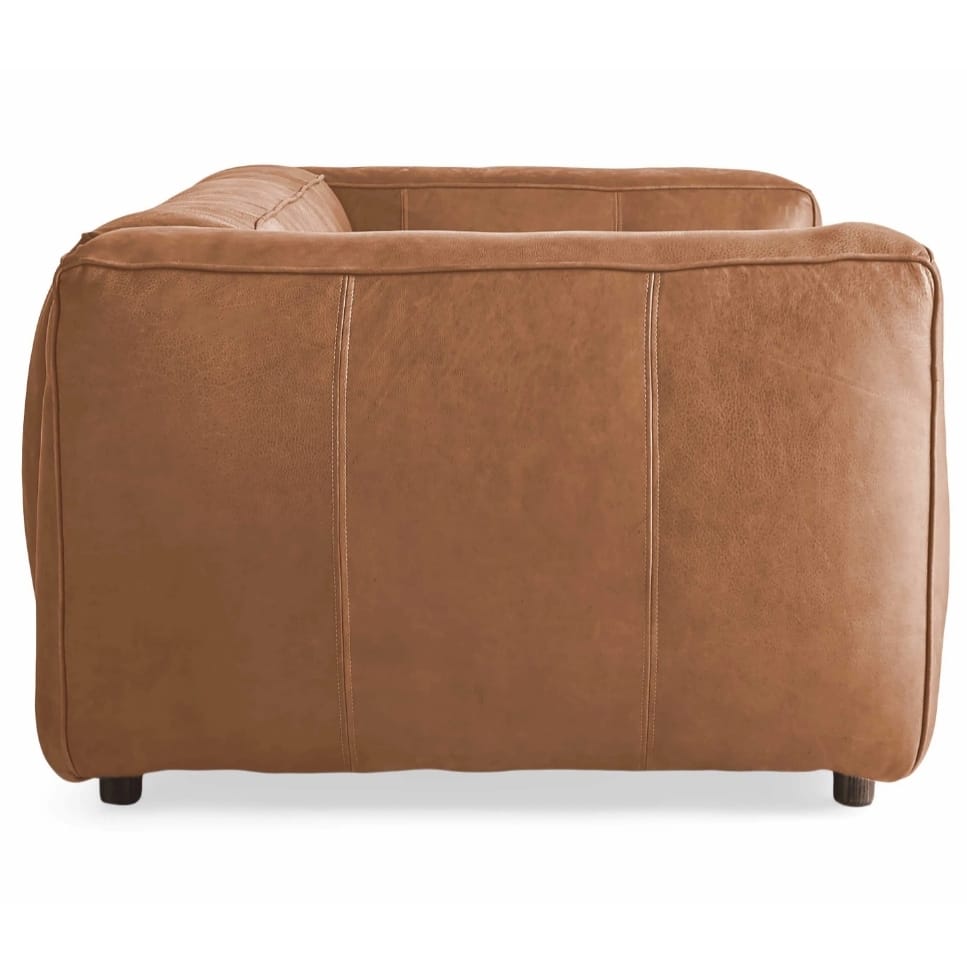 Sofá Designer 3 Cuerpos en Cuero Cognac
