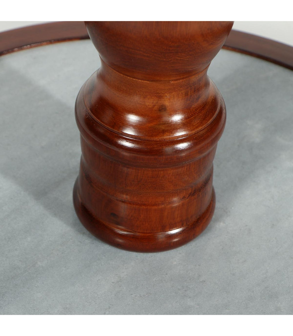 Perchero de pedestal "Dundee" de Madera de Eucaliptus Australiano natural 45x45x190