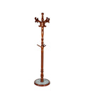 Perchero de pedestal "Dundee" de Madera de Eucaliptus Australiano natural 45x45x190