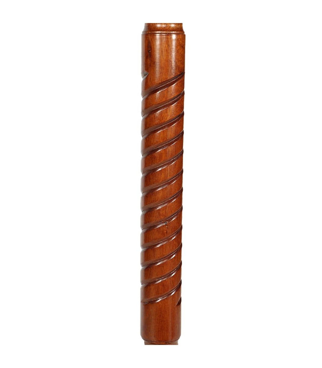 Perchero de pedestal "Dundee" de Madera de Eucaliptus Australiano natural 45x45x190