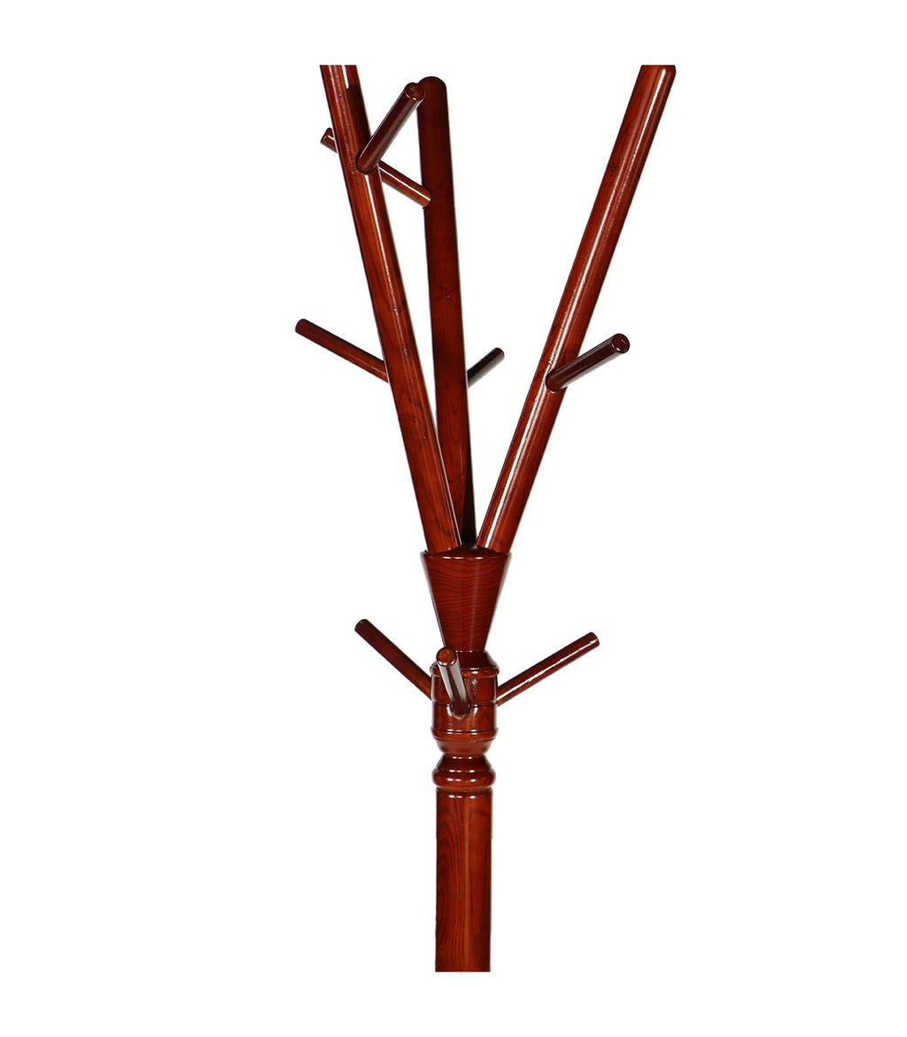 Perchero de pedestal «Manhattan» de Madera de Fresno Americano natural 47x47x180