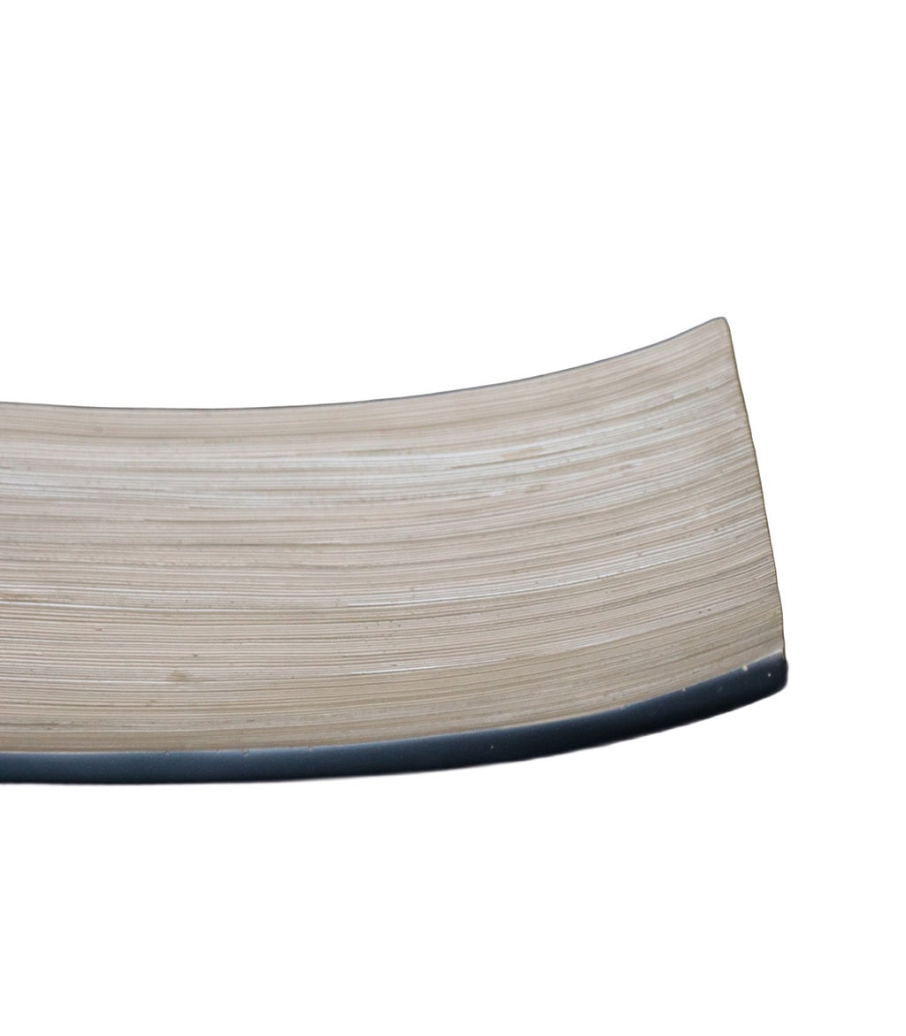 PLATO DECORATIVO POLIRESINA NEGRO COGNAC
