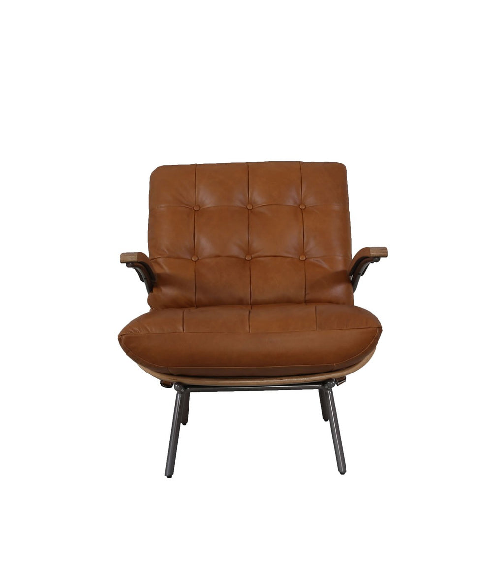 Poltrona Armony cuero caramelo