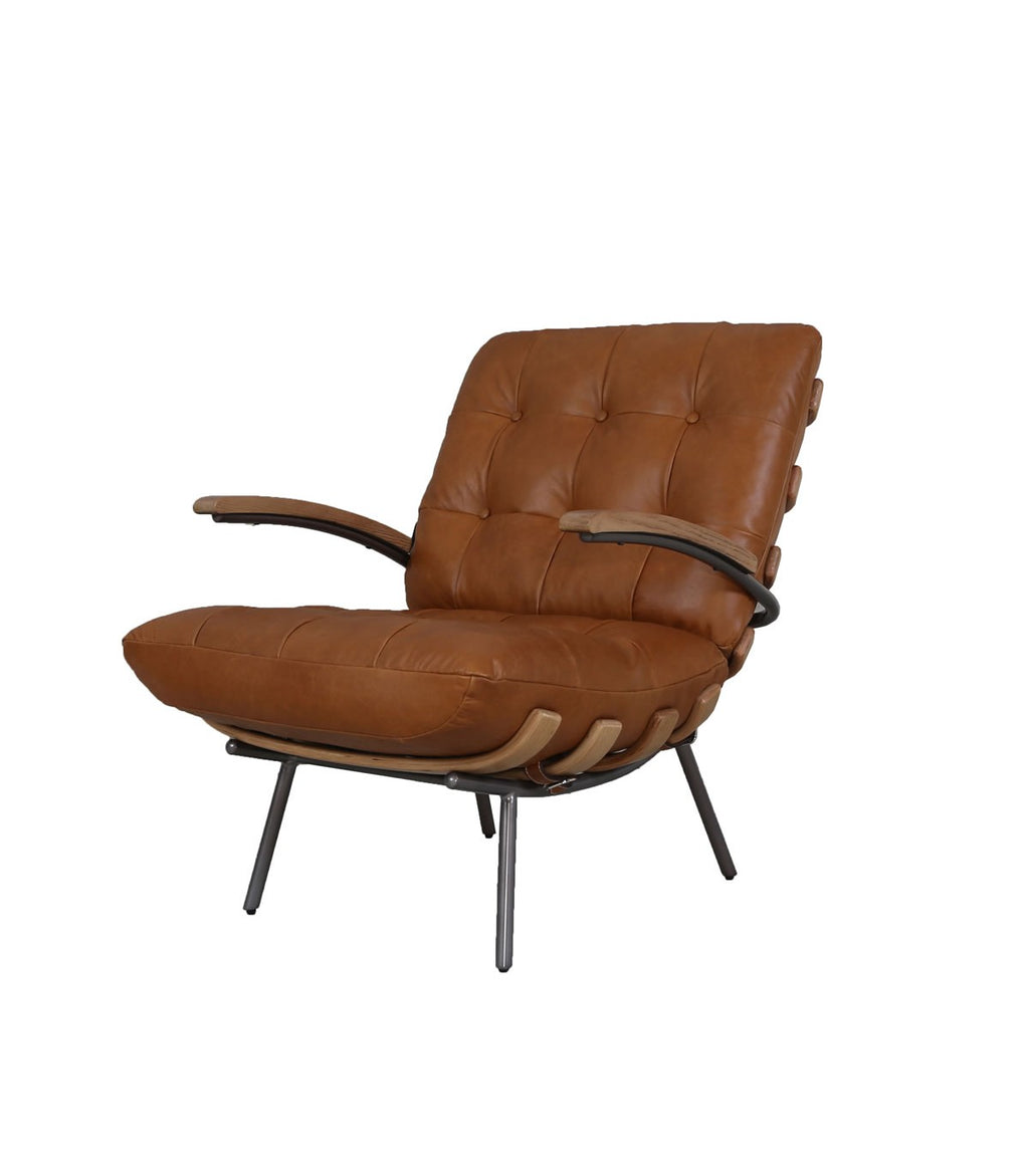 Poltrona Armony cuero caramelo