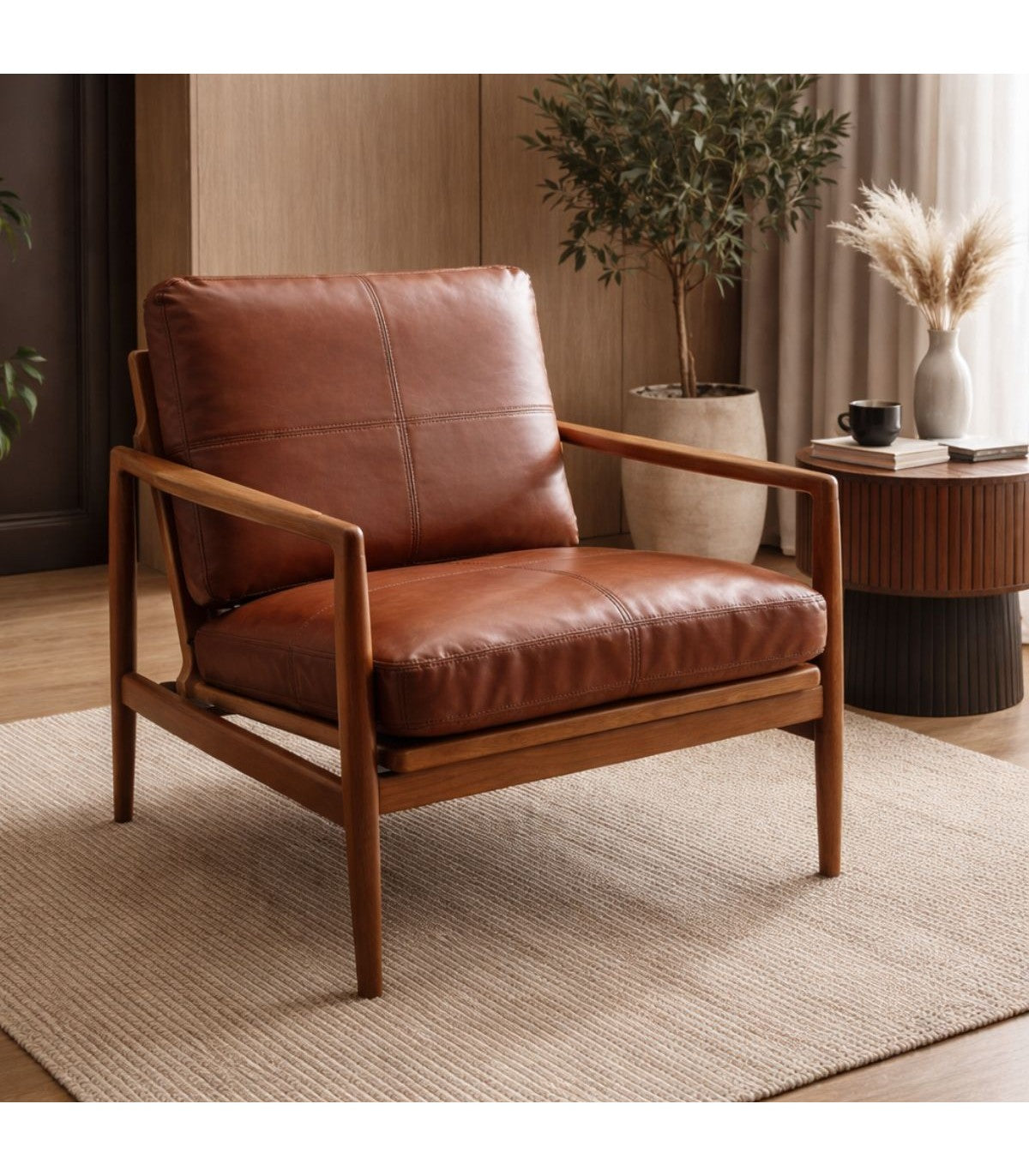 Poltrona Neuchatel Eco-Cuero Marron