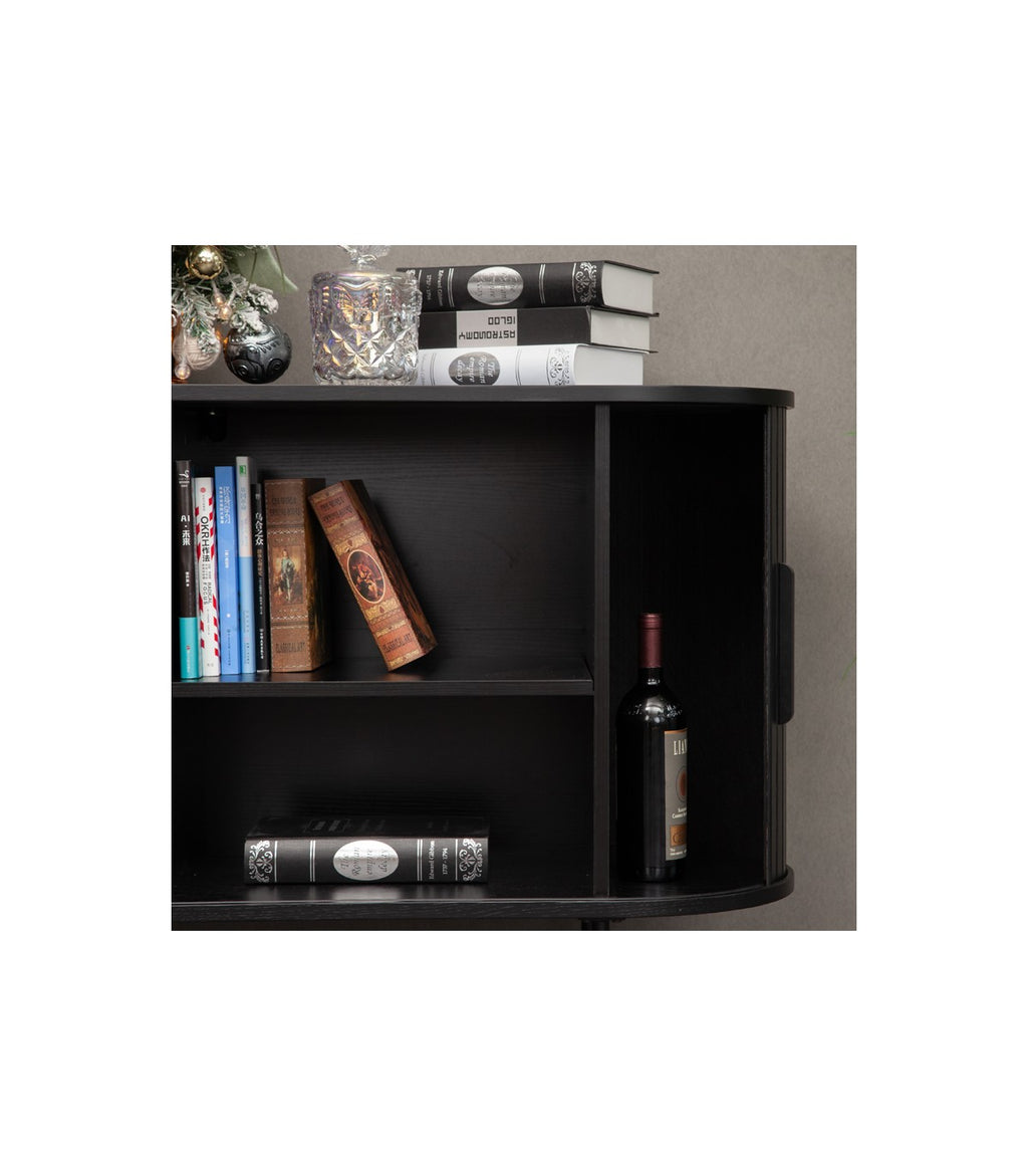 Rack Oslo de Roble Americano Color Negro