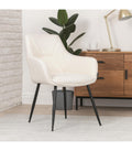 Silla Charlie Con Brazo Tela Beige