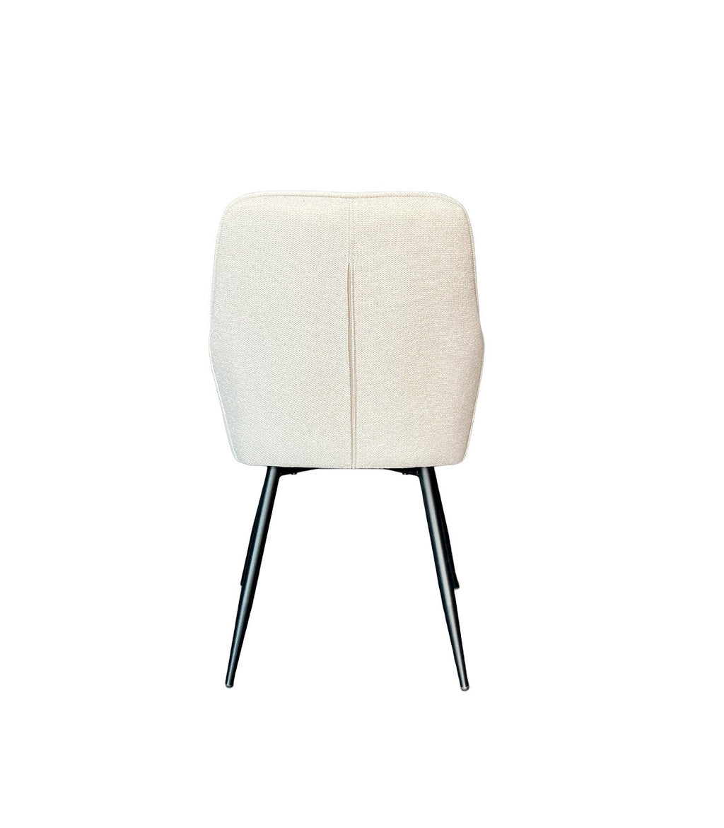Silla Charlie Con Brazo Tela Beige
