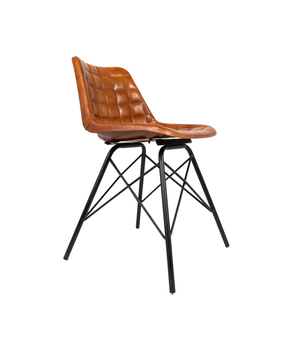 Silla de Cuero Coimbra Caramelo