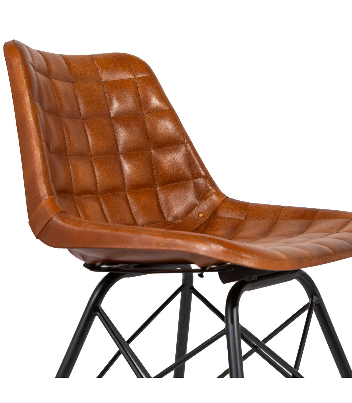 Silla de Cuero Coimbra Caramelo