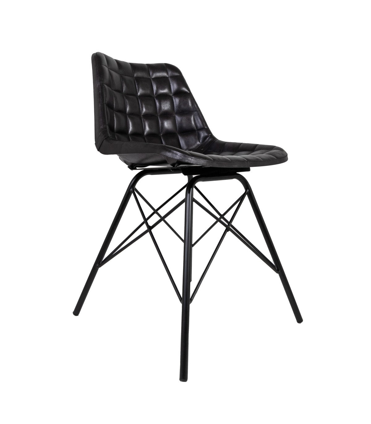 Silla de Cuero Coimbra Negro