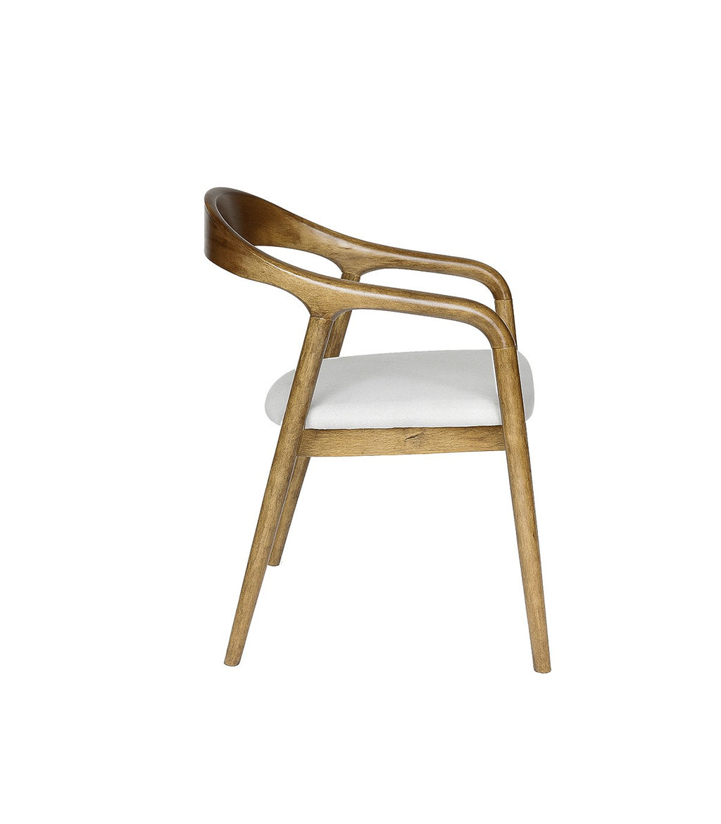 Silla Gyven – Lino y Madera Tono Walnut