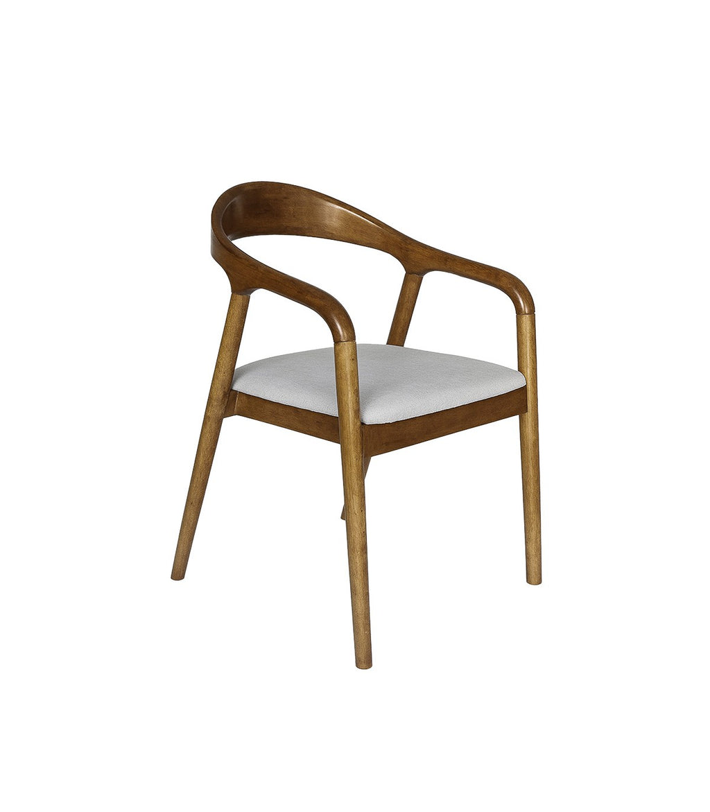 Silla Gyven – Lino y Madera Tono Walnut