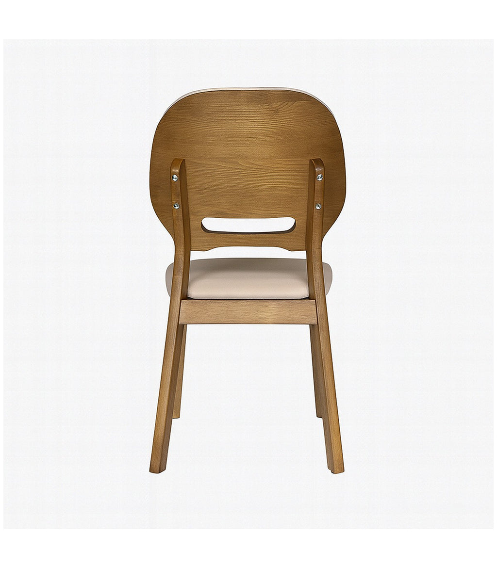 Silla Nature Ecocuero/Madera Walnut
