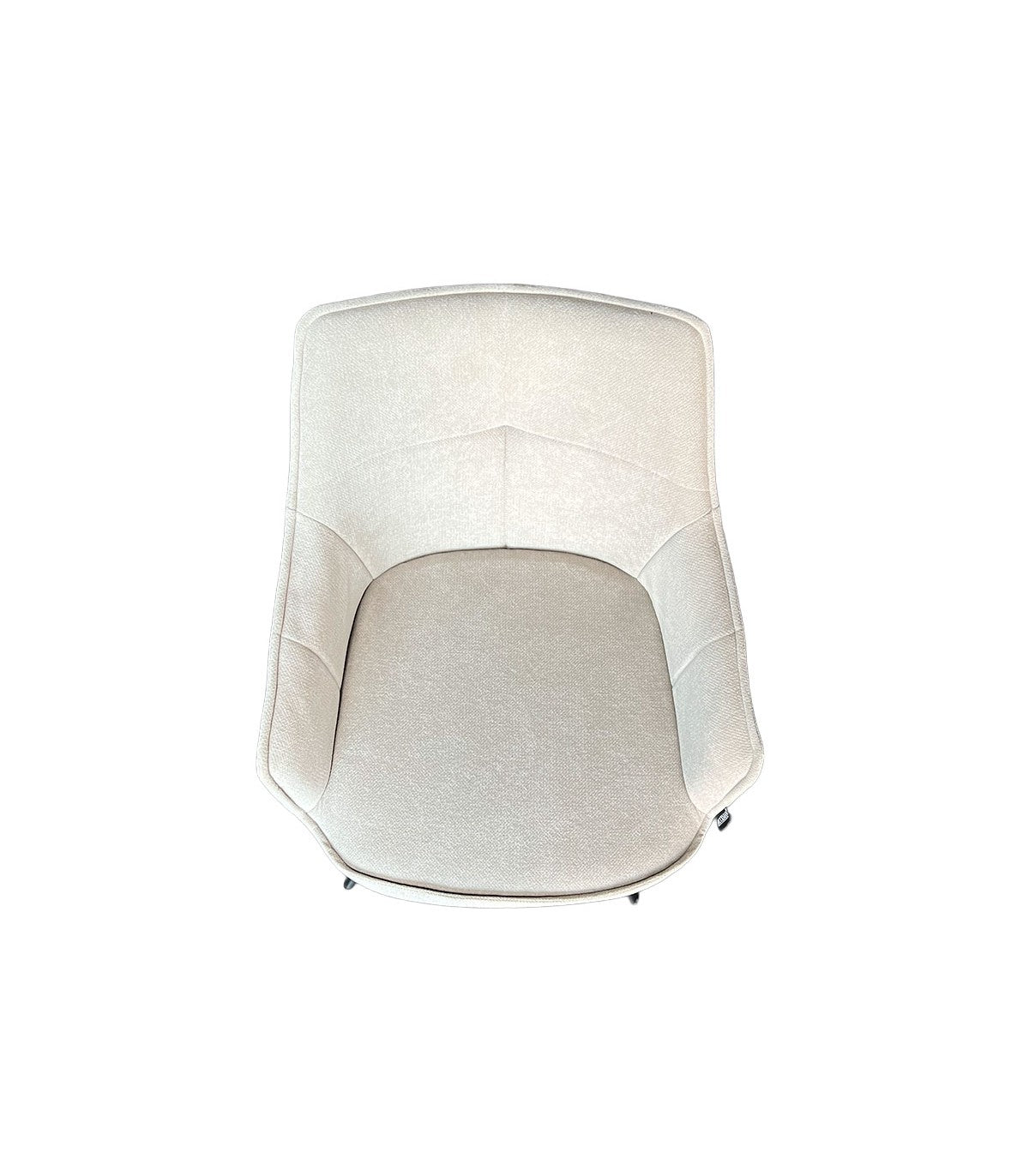 Silla Oliver Con Brazos Tela Gris
